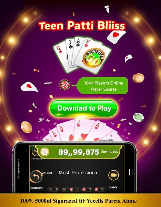 Teen Patti Bliss Apk Banner
